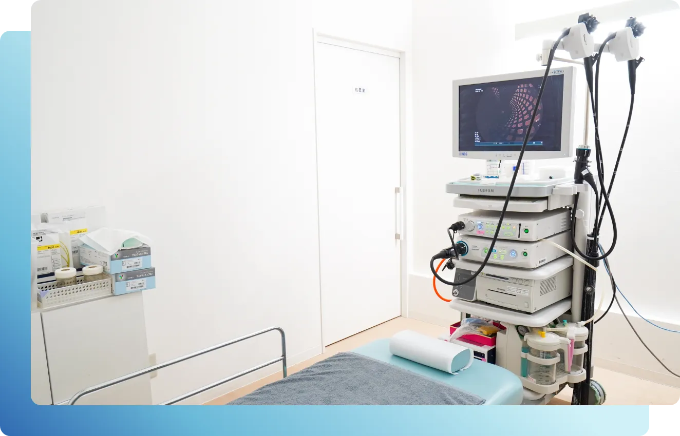 POINT2 痛みの少ない内視鏡検査